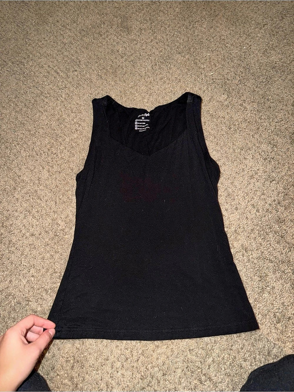 Black Tank Top Size Medium